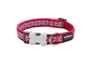 Red Dingo 'Union Jack Flag on Red' Collar