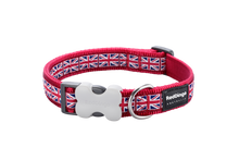 Load image into Gallery viewer, Red Dingo &#39;Union Jack Flag on Red&#39; Collar