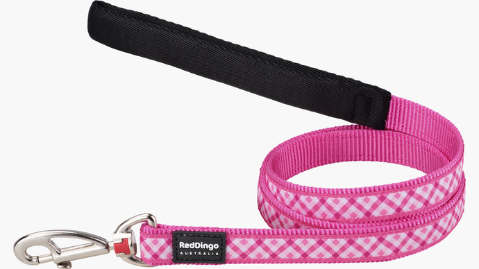 Gingham Hot Pink Leads