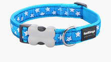 Load image into Gallery viewer, Red Dingo &#39;Stars White on Turquoise&#39; Collar